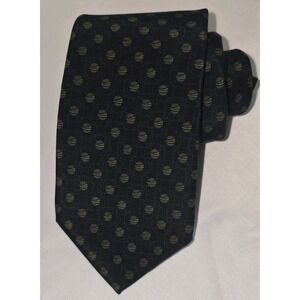 Salvatore Ferragamo Blue Circles Silk Necktie 58"‎ Long 3" Wide